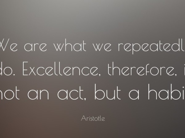 Why Excellence Is a Habit